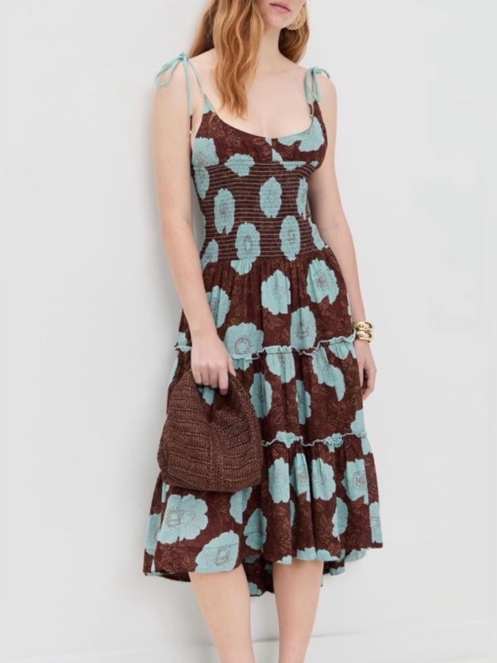 Free People Women's Adriel Midi Dress, NEW